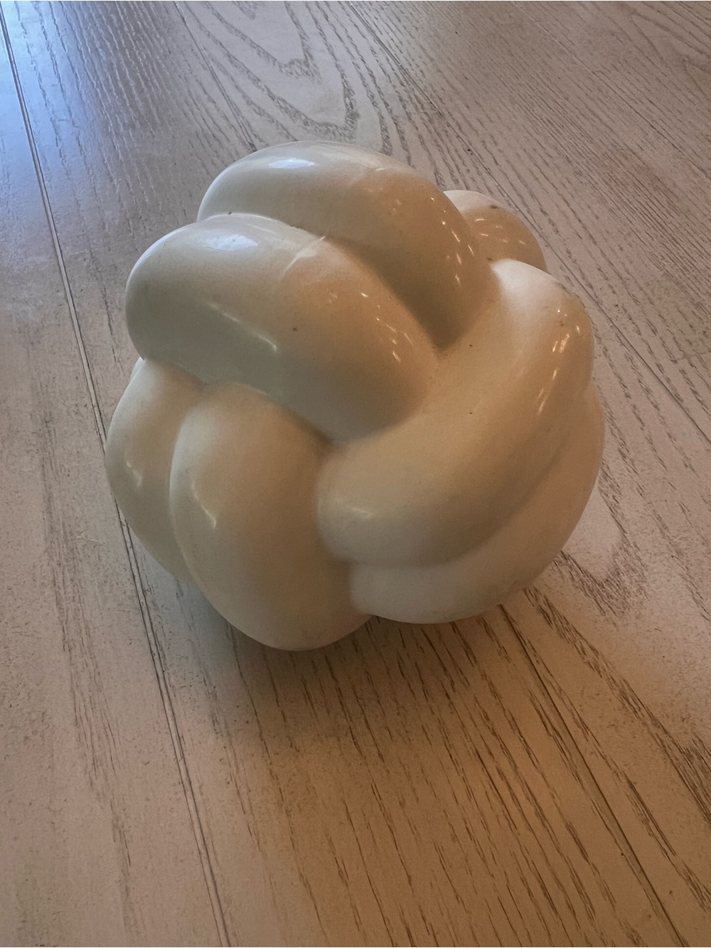 White Ceramic Knot Decor